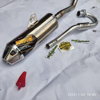 KNALPOT NORIFUMI ROKET 4 STAINLLES PNP MOTOR KLX 150 CRF 150 D-TRACKER 150 YAMAHA WR 150 INLET 38MM