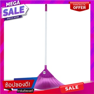 ไม้กวาดไนลอน BE MAN สีม่วง ไม้กวาดและที่โกยผง NYLON BROOM BE MAN PURPLE อุปกรณ์ทำความสะอาด