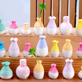 【AG】Miniature Vase Multi-use Handmade Resin Flower Mini Vase for Garden