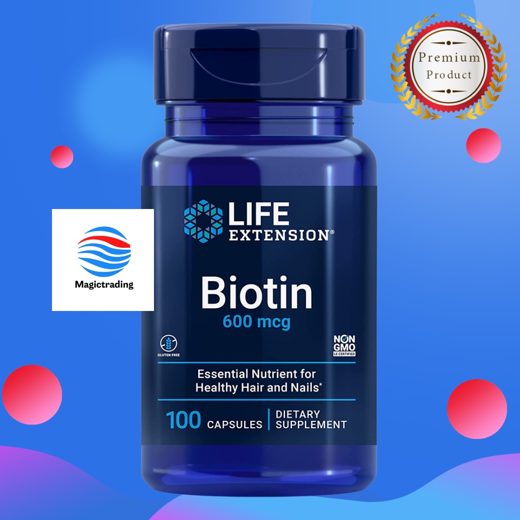 Life Extension Biotin 600 mcg / 100 Capsules