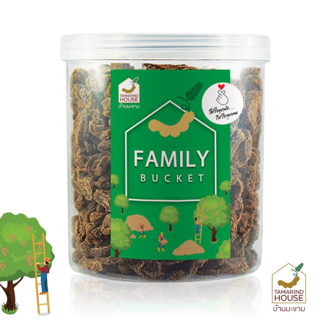 บ้านมะขาม – บ๊วยทรงเครื่อง บัคเก็ต 800 กรัม บ๊วยไร้เมล็ด