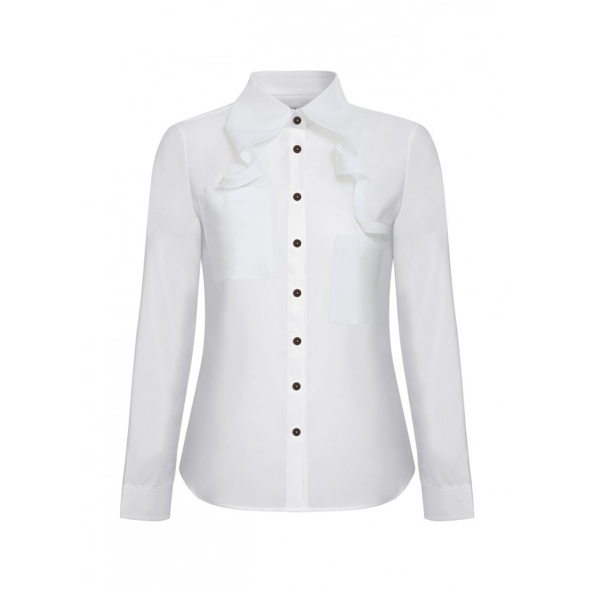 TNG เสื้อเชิ้ตคอปกนาโนทวิสผู้หญิง S365-1