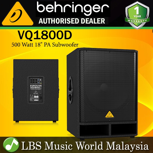 Behringer VQ1800D Professional Active 500 วัตต์ 18