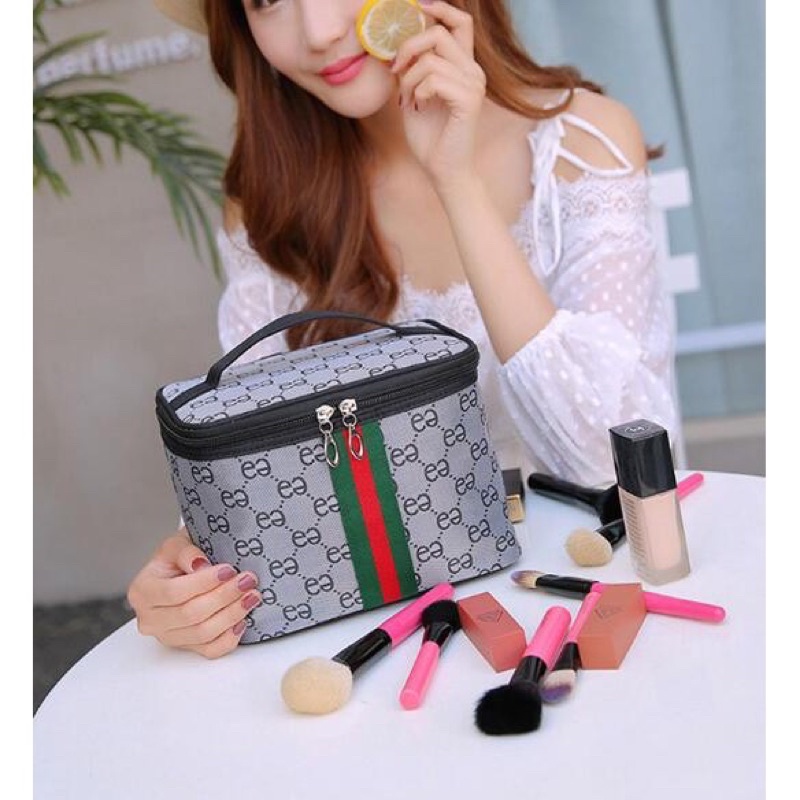 กระเป๋าอเนกประสงค์ จัดเก็บเครื่องสำอางค์ จัดระเบียบต่างๆ ขนาด 21x15x14cm ราคา ถูกที่สุด ดีลบีเคเค แกลเลอรีภาพที่ 5