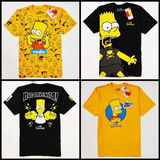 อก38-46นิ้ว เสื้อยืดเดอะซิมป์สันส์ The Simpsons (สินค้าลิขสิทธิ์)