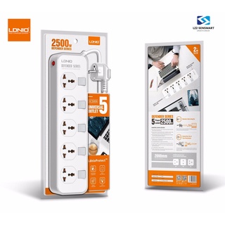 ของแท้100% LDNIO SC4408 ปลั๊กพ่วง 4 ช่อง 4 USB 3.4A Max universal outlet Power Strip รองรับไฟ 2500W-10A