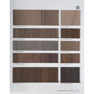 แผ่นลามิเนต Splendor ลายไม้ Wood Grain (Page 18) ขนาด 120 x 240 ซม. หนา 0.8 มม. *คลิ๊กดูตัวเลือกสี*