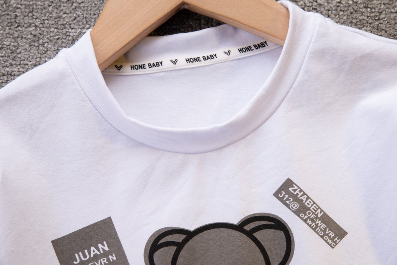 เสื้อยืดคอกลม ผ้าฝ้าย และกางเกงยีนขาสั้น สไตล์เกาหลี สําหรับเด็กผู้หญิง ราคา ถูกที่สุด ดีลบีเคเค แกลเลอรีภาพที่ 4
