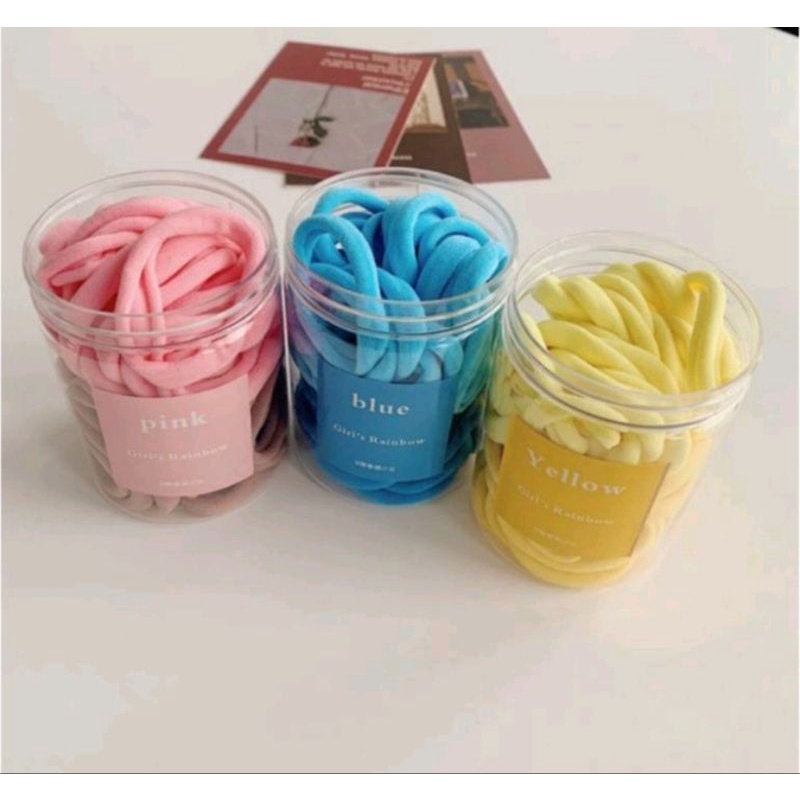 AK-ยางรัดผมแฟชั่นหลากสี พร้อมส่งแบบกล่อง(1กล่องมี30ชิ้น)