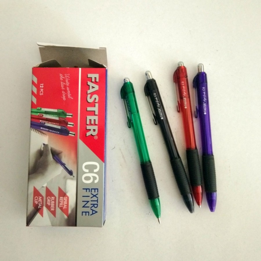 Faster Ballpen C-6 กล่องสีดํา