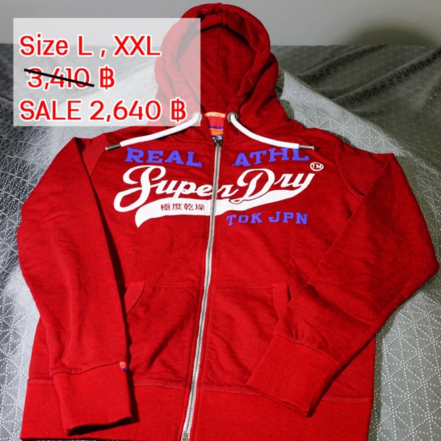 เสื้อฮู้ด Superdry Hoodie (Red Color)