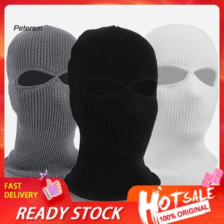 PST❀Army Tactical Winter Warm Ski Cycling 2 Hole Balaclava Hood Cap Full Face Mask