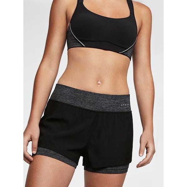 OYSHO FITNESS TECHNICAL DOUBLE LAYER SHORTS กางเกงขาสั้นผู้หญิง - SIZE SL