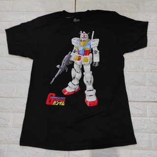 เสื้อยืดคอกลมcrew neckเสื้ออนิเมะ GUNDAM ลิขสิทธิ์แท้S-4XL