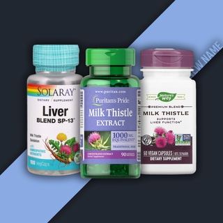 Milk Thistle บำรุงตับ ( มิลค์ ทิสเซิล, แดนดิไลออน, Dandelion, Liver Blend ) ชนิดเม็ด Solaray, Natures Way