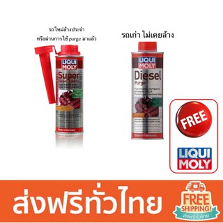 Liqui Moly Super Diesel Additive 250ml. หรือ Diesel Purge 500ml. หัวเชื้อสำหรับล้างหัวฉีด วาล์ว เครื่องยนต์ดีเซล