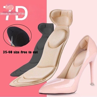 2 In 1 รองรับการนวด ส้นสูง ฟองน้ํา 7D พื้นรองเท้า / ฟองน้ําสบาย ป้องกันอาการปวด ระบายอากาศ แผ่นรองเท้าด้านใน