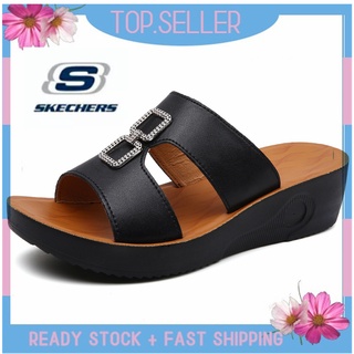 [พร้อมส่ง] *Skechers__go Walk Arch Fit รองเท้าแตะโลฟเฟอร์ ส้นแบน แบบสวม สําหรับผู้หญิง ผู้ชาย