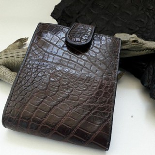 กระเป๋าสตางค์หน้งจระเข้แท้ใบสั้น alligator  wallet