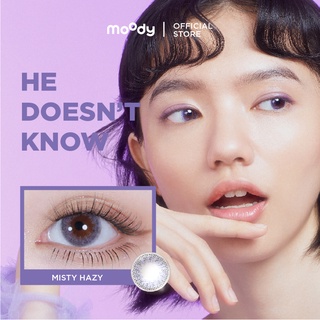 คอนแทคเลนส์สี Moody Daily Misty Hazy (0.00 และ -1 ถึง -8) - He Doesnt Know (กล่อง/10 คู่)