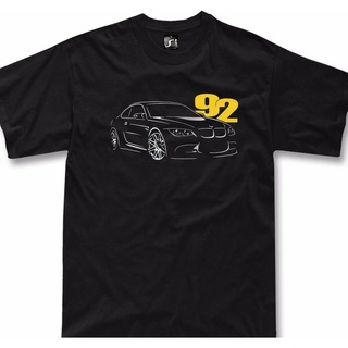 แขนสั้นcrew neckใหม่ เสื้อยืด คอกลม พิมพ์ลาย bmw E92 fans m3 330 328 335 325 318 A1 สําหรับผู้ชายS-XXXXL