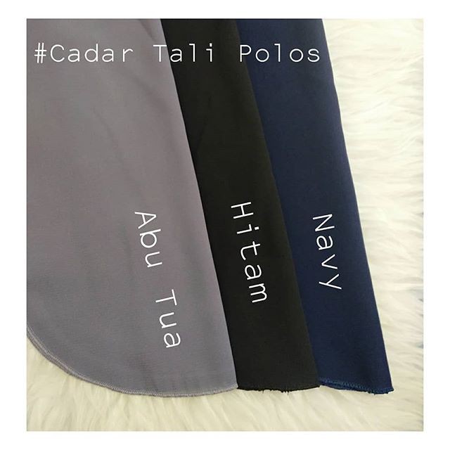 [HUSNA HIJAB] Veil Plain Rope Veil / Plain Wolfis Rope Veil / Veil