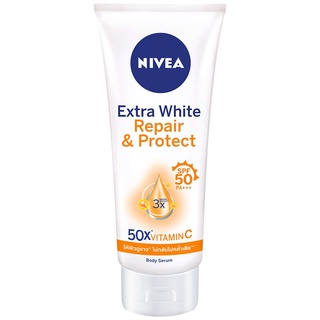 Free Delivery Nivea Extra White Repair &amp; Protect Body Serum SPF50 320ml. Cash on delivery