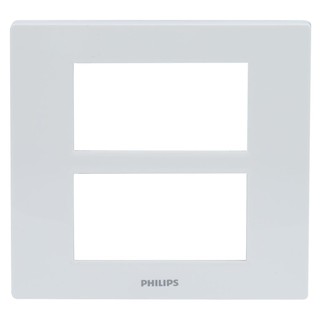 หน้ากาก หน้ากากสวิตซ์-ปลั๊ก ฝาครอบ สวิทซ์ PHILIPS 6 ช่อง สีขาว 6-MODULE COVER PLATE PHILIPS WHITE