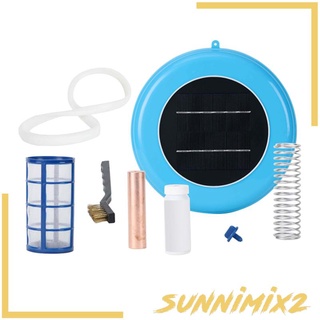 Solar Powered Pool Ionizer Reduces Chlorine Copper Silver Ion for Hot Tub