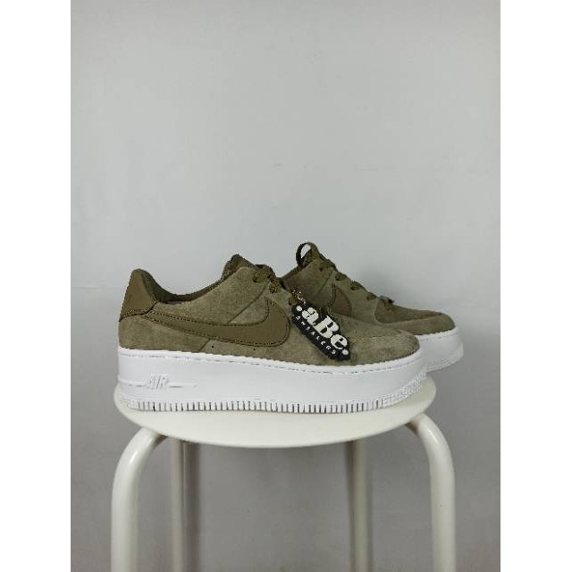 nike air force 1 sage low olive green