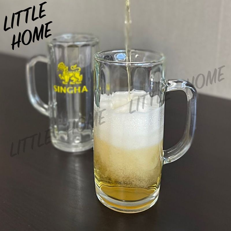 LITTLEHOME Union Glass แก้วเบียร์  แก้วน้ำ มีหูจับ มีให้เลือกหลายลาย (A2) ราคา ถูกที่สุด ดีลบีเคเค แกลเลอรีภาพที่ 7