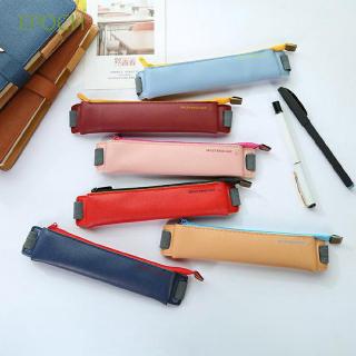 EPOCH Pu Leather Clip on notebook School Office Supplies Buckle Elastic Belt Pencil Case