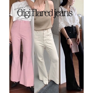 cpjgirlxx | Gigi Flared Jeans - 3col กางเกงยีนส์เอวสูง ขาม้า เกาหลี