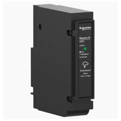 เสิร์จกันฟ้าผ่า Surge Protective Device (SPD) SD Schneider 1P 20kA รุ่น QOSPD20