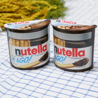 🍞🍫Nutella&amp;GO! นูเทลล่า ขนมปังแท่งจิ้มช็อคโกแลต แสนอร่อย 48 กรัม กินเพลินจนต้องสั่งเพิ่ม 🍞🍫