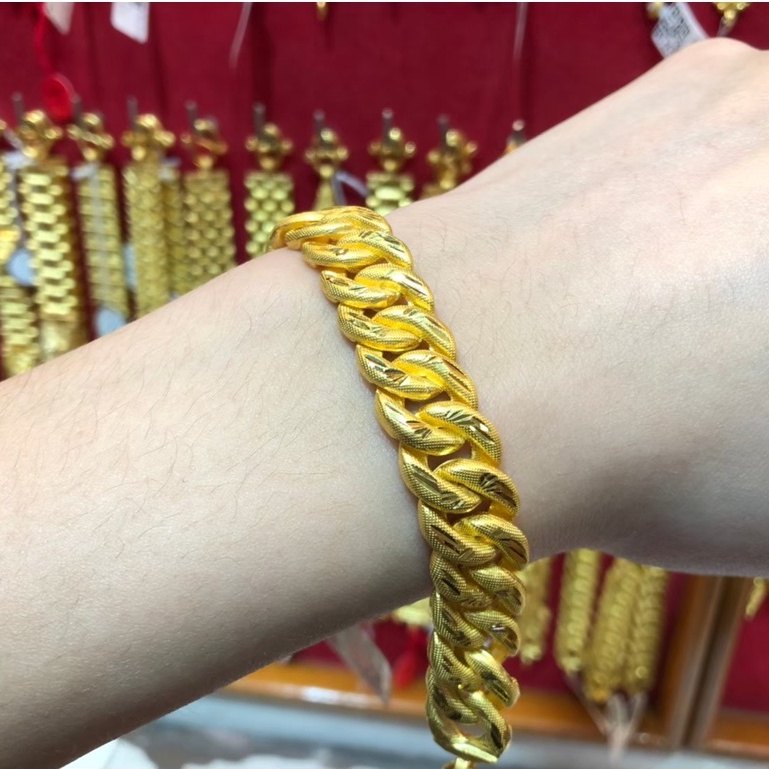 ข้อมือทอง 2 บาท ทอง 96.5% รวมลายเลส ทองแท้ ขายได้ จำนำได้ เลือกลายและความยาวได้ [ผ่อน0%ผ่านบัตรเครดิต]
