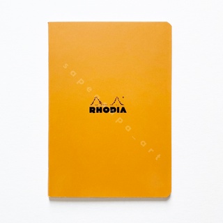 สมุดลายบรรทัด Rhodia Side-Stapled Notebooks ขนาด A5 ลายบรรทัด Lined