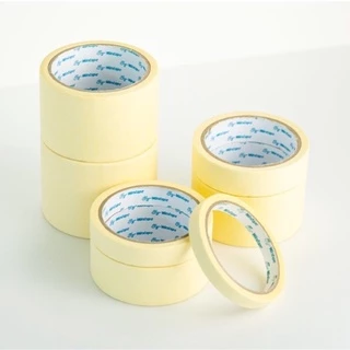 เทปย่น 20 หลา Masking tape มี 7 ขนาด 12,18, 24, 36, 48, 60, 72 มม. เทปกระดาษกาวย่น เทปกาวย่น กาวหนังไก่ ติดง่าย เขียนได้