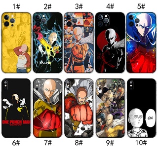 เคสโทรศัพท์มือถือ แบบใส ลาย One Punch Man สําหรับ iPhone X XS 12 Pro Max EG73