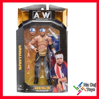 Jazwares AEW Unrivaled Collection Santana 6"Figure มวยปล้ำ อันไรวัล คอเลคชั่น ซานทาน่า ขนาด 6 นิ้ว ฟิกเกอร์