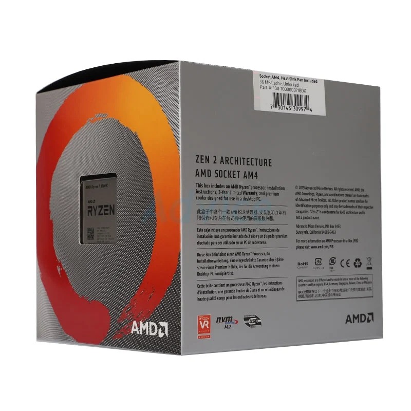 CPU AMD AM4 RYZEN7 3700X