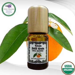 Petit Grain USDA Organic Essential Oil プチグレインエッセンシャルオイルオーガニック น้ำมันหอมระเหย ใบส้ม ออร์แกนิค