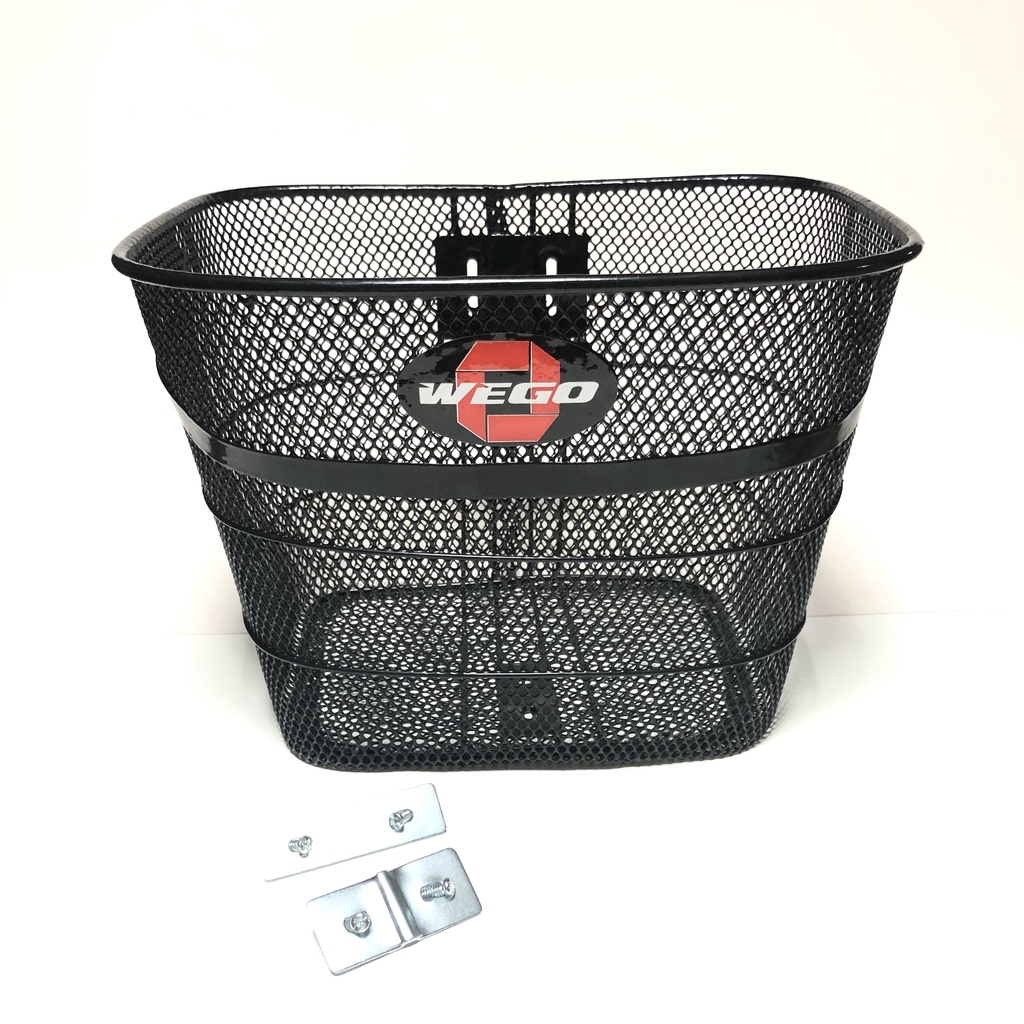 ตะกร้า ตะกร้ารถจักรยาน 20” 24” จักรยานแม่บ้าน ยี่ห้อ Wego พร้อมอุปกรณ์ติดตั้ง ราคา ถูกที่สุด ดีลบีเคเค รูปภาพหลัก