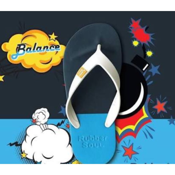 Rubber Soul รองเท้าแตะหนีบ สีกรมท่า-น้ำเงิน