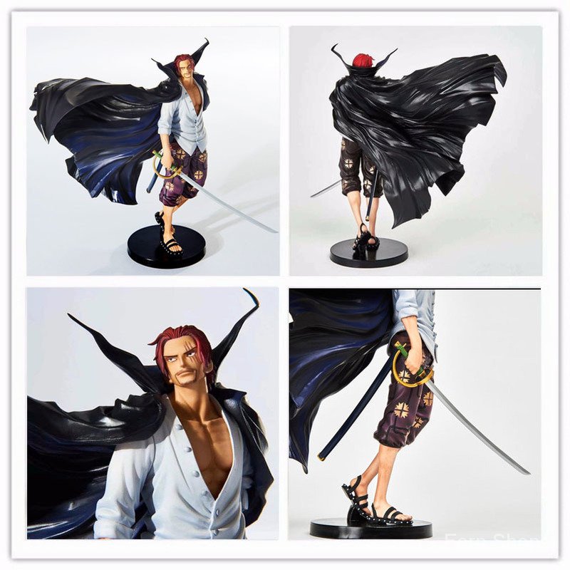 One Piece 19cm Anime Figure Shanks Grand Line The Battle Over The Dome Red Hair Pvc Action Figure Collectible Model Toys 2 222