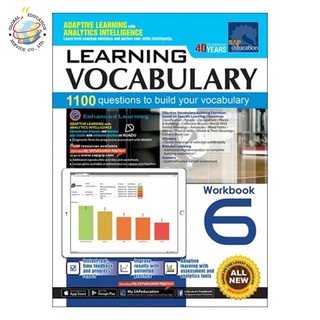 Global Education หนังสือแบบฝึกหัดคำศัพท์ ป.6  Learning Vocabulary Workbook 6