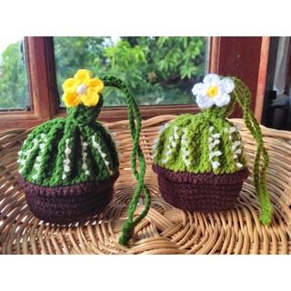 กระเป๋าสตางค์🌵กระเป๋าเงิน🌵กระเป๋าใส่เหรียญ🌵กระเป๋าไหมพรม🌵handmade🌵ของขวัญ🌵กระบองเพชร