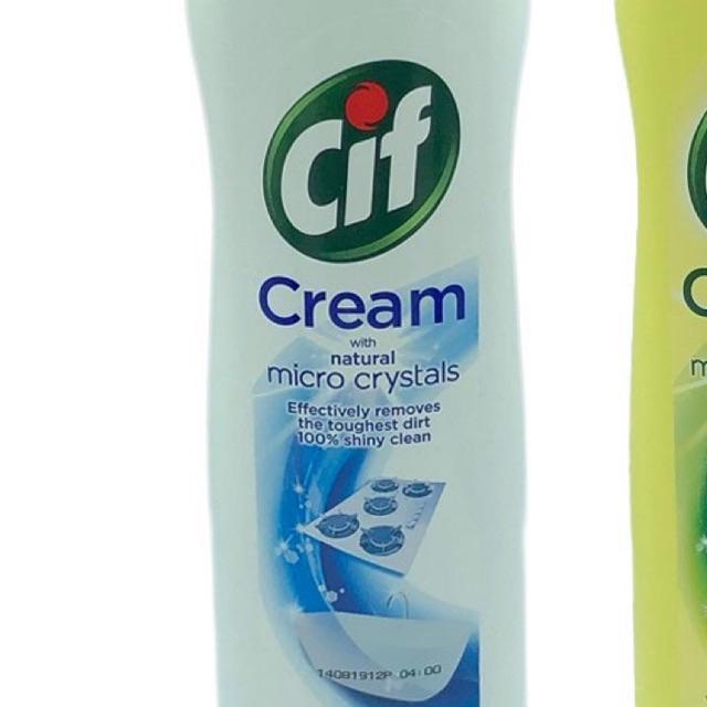 Cif Cleaning Cream เป็นผลิตภัณฑ์ขจัดคราบฝังลึก 500ml สี ขาว micro crystal