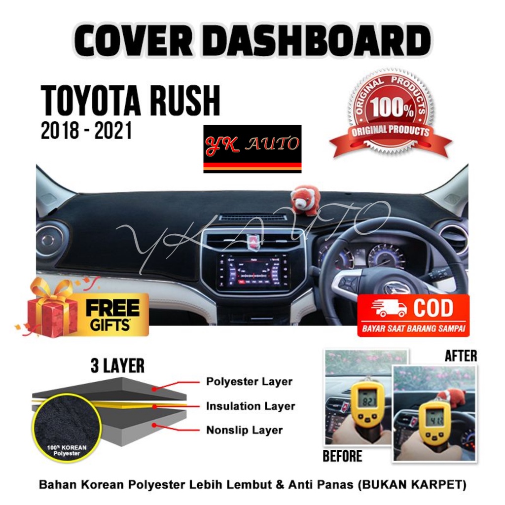 All New Rush Premium Dashboard Cover Toyota All New Rush Dashboard Cover