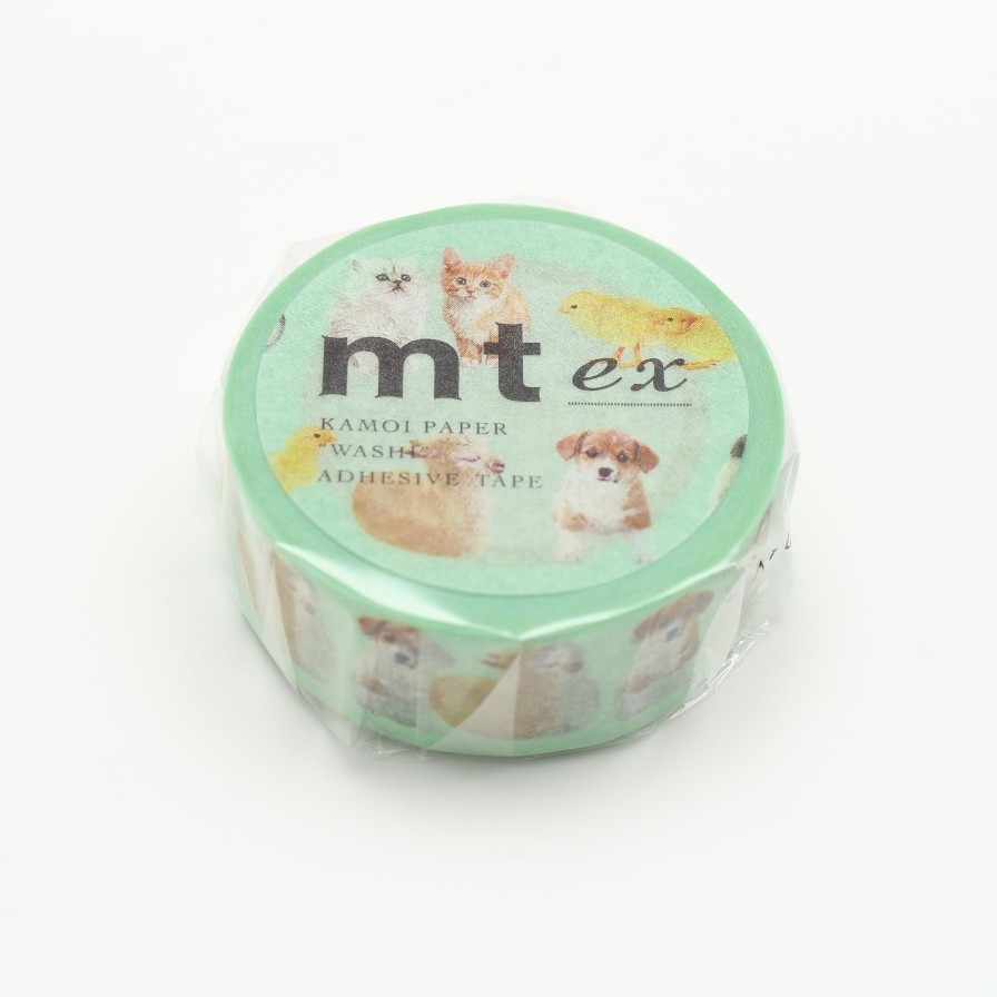 mt masking tape baby animals (MTEX1P129) / เทปตกแต่งวาชิ ลาย baby animals แบรนด์ mt masking tape ประเทศญี่ปุ่น